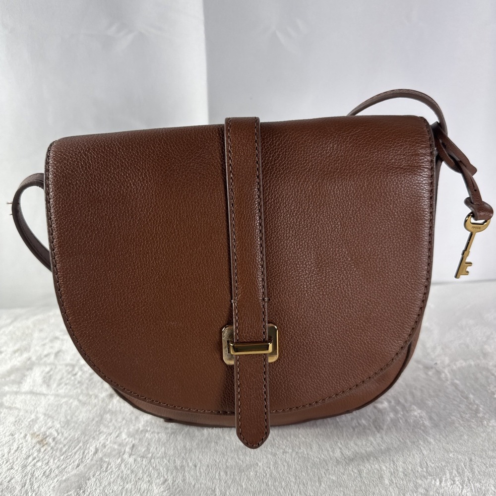 Fossil Emery Medium Brown Crossbody Bag
